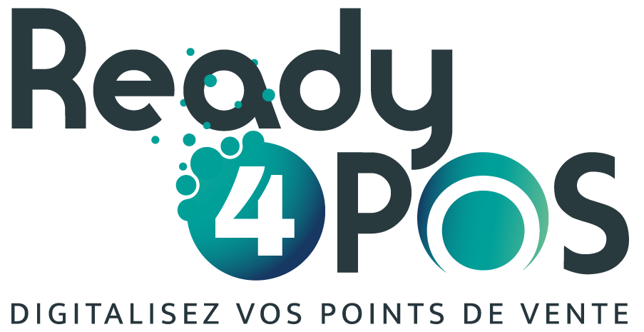 Logo ready4pos avec slogan "digitalisez vos points de vente"